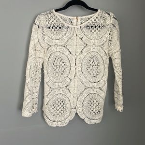 Crotchet white top